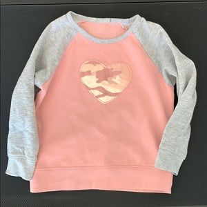 Girls pink sweatshirt